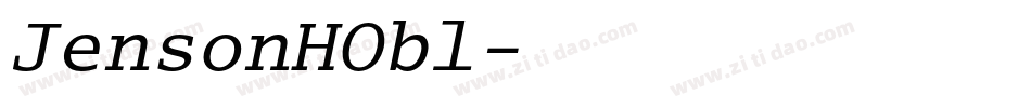 JensonHObl字体转换