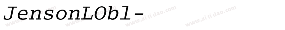 JensonLObl字体转换
