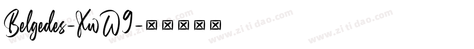 Belgedes-XwW9字体转换