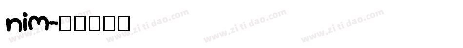 nim字体转换
