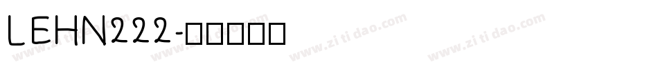 LEHN222字体转换
