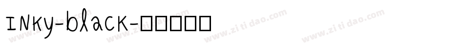 INKy-black字体转换