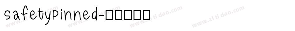 SafetyPinned字体转换