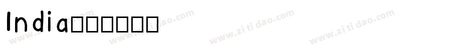 India字体转换