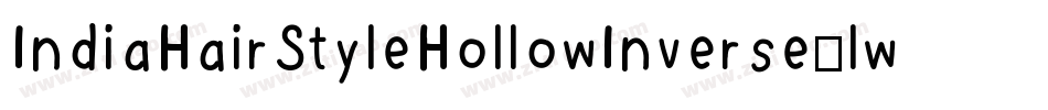 IndiaHairStyleHollowInverse-lwp0字体转换
