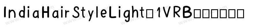 IndiaHairStyleLight-1VRB字体转换