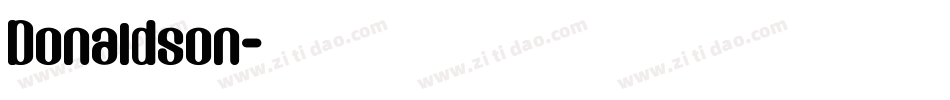 Donaldson字体转换