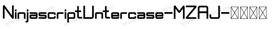 NinjascriptUntercase-MZAJ字体转换