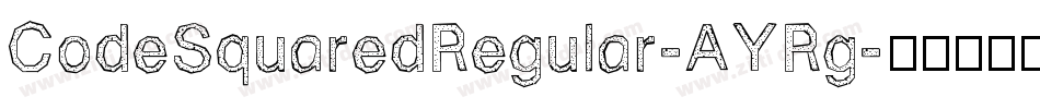 CodeSquaredRegular-AYRg字体转换