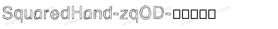 SquaredHand-zqOD字体转换
