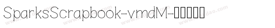 SparksScrapbook-vmdM字体转换