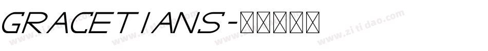 GRACETIANS字体转换