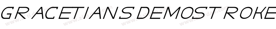 GracetiansDemoStroke-d9r8l字体转换 GracetiansDemoStroke-d9r8l字体转换