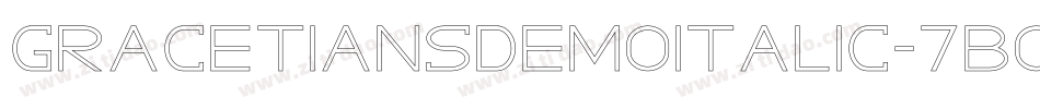 GracetiansDemoItalic-7BOmE字体转换