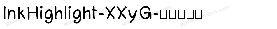 InkHighlight-XXyG字体转换