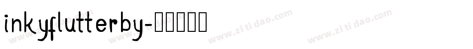 inkyflutterby字体转换