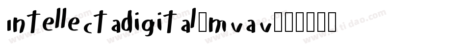 Intellectadigital-mVaV字体转换