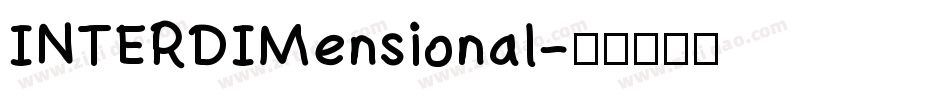 INTERDIMensional字体转换