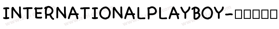 INTERNATIONALPLAYBOY字体转换