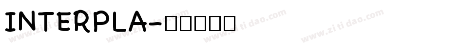 INTERPLA字体转换