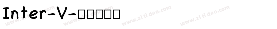 Inter-V字体转换