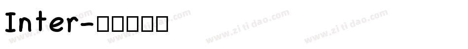 Inter字体转换