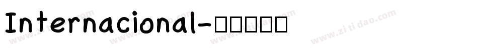 Internacional字体转换