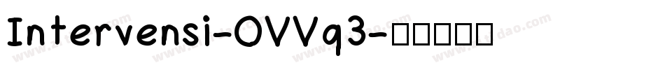 Intervensi-OVVq3字体转换