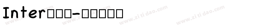Inter生成器字体转换