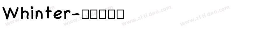 Whinter字体转换