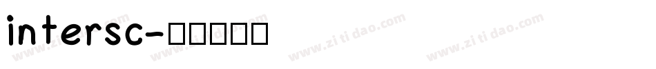 intersc字体转换