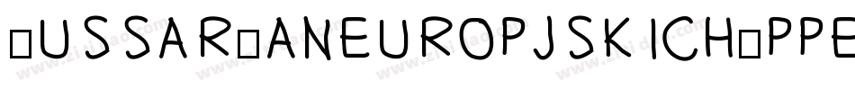 HussarPaneuropjskichUppercaseOblique-PLrm字体转换