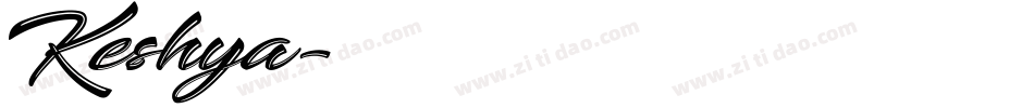 Keshya字体转换