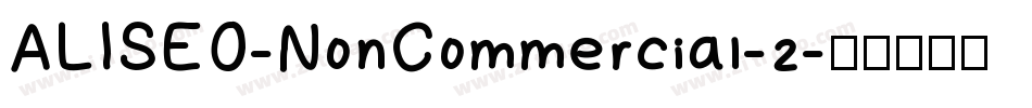 ALISEO-NonCommercial-2字体转换