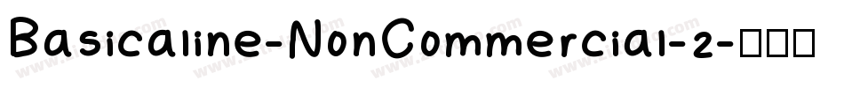 Basicaline-NonCommercial-2字体转换