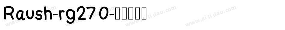 Raush-rg27O字体转换