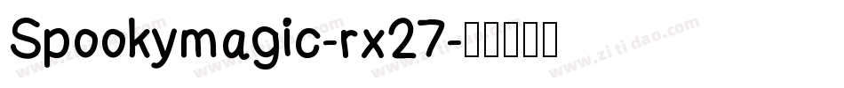 Spookymagic-rx27字体转换