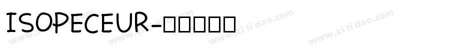 ISOPECEUR字体转换