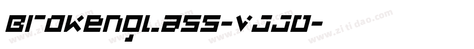 Brokenglass-vJJO字体转换
