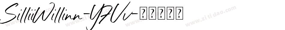 SilliiWillinn-Y7Vv字体转换 SilliiWillinn-Y7Vv字体转换
