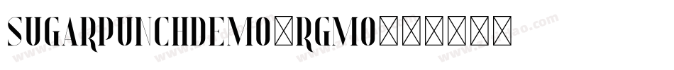 Sugarpunchdemo-rGMO字体转换