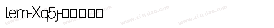 Item-Xq5j字体转换