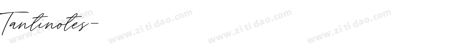 Tantinotes字体转换