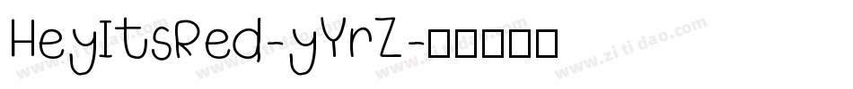 HeyItsRed-yYrZ字体转换