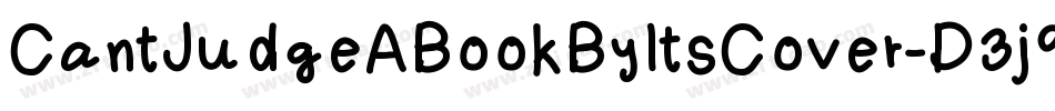 CantJudgeABookByItsCover-D3j9字体转换