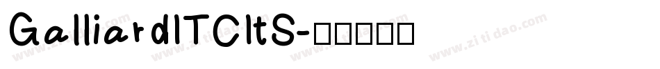 GalliardITCItS字体转换