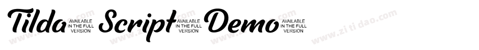Tilda-Script-Demo字体转换