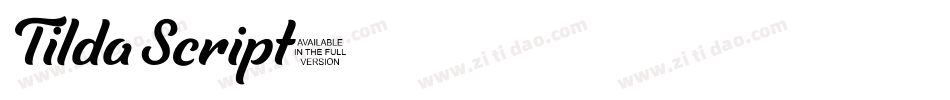 TildaScript字体转换