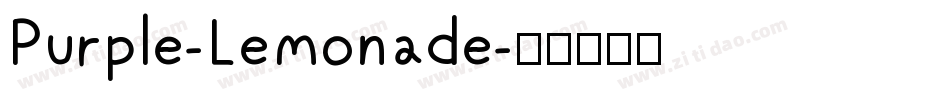 Purple-Lemonade字体转换