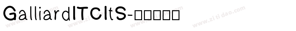 GalliardITCItS字体转换